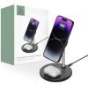 Tech-Protect   Tech-Protect QI15W-A21 inductive MagSafe 15W charger with 2in1 stand for smartphone / headphones - black