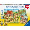 Ravensburger Puzzle 3x49 pc Holidays in the Countryside