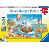 Ravensburger Puzzle 2x24 pc Seaside Holiday