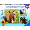 Ravensburger Puzzle 3x49 pc Loving Horses