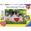 Ravensburger Puzzle 2x24 pc Cats