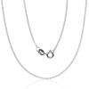 Sudraba ķēdīte Kartjē 1 mm, dimantu apstrādājums #2400135(PRh-Gr), Sudrabs 925°, rodijs (pārklājums), garums: 50 cm, 1.6 gr.