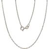 Sudraba ķēdīte Enkurs 1 mm, dimantu apstrādājums #2400084(PRh-Gr), Sudrabs 925°, rodijs (pārklājums), garums: 55 cm, 2.3 gr.