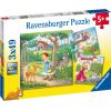 Ravensburger Puzzle 3x49 pc Rapunzel, Little Red Riding Hood & the Frog King