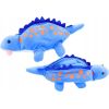 LeanToys Pluszowy Dinozaur Piórnik Schowek Zawieszka Niebieski