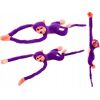 LeanToys Maskotka Pluszowa Małpka z Dźwiękiem Fioletowa 60 cm