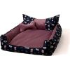 GO GIFT Dog and cat bed XXL - pink - 110x90x18 cm