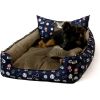 GO GIFT Dog and cat bed XXL - brown - 110x90x18 cm