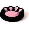 GO GIFT Dog and cat bed XL - black-pink - 75x75 cm