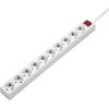 STRĀVAS PAGARINĀTĀJS Extensioncord Hama 10-Way, Switch, White, 3m