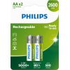 Rechargeable Battery Philips AA 2600mAh 2-blister