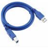RoGer USB - USB B 1.5m Blue
