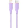 Kabelis Gembird Premium silicon 8-pin Male - USB Type-C Male 1.5m Violet
