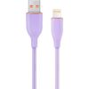 Kabelis Gembird Premium silicon USB-A Male - 8-pin Male 1.5m Violet