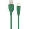 Kabelis Gembird Premium silicon USB-A Male - 8-pin Male 1.5m Green