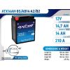 14.7Ah 210A Axcell GEL moto akumulators 135x90x164