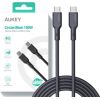 AUKEY CB-SCC101 USB-C Type-C Power Delivery PD 100W 5A 1m Silikon Black