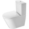 Duravit komplekts- pods D-Neo Rimless ar skalojamo kasti 6/3 l un vāku QR/SC, balts