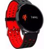 iWear M9 Apaļš Fitnesa Viedpulkstenis ar Full Touch 1.3'' IPS displeju Asinsspiediena & Pulsa mēr. / Soc. tīkliem Melna-Sarkana