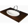 PAA izlietne Ovo Silk In, 550x372 mm, virsmā, balta silkstone