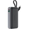 Внешний аккумулятор Power Bank Acefast M7-10000 PD30W With Cable 10000mAh черный
