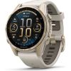 Garmin fenix 8 43mm AMOLED Sapphire Soft Gold with Fog Gray/Dark Viedpulkstenis
