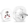 Tech-Protect travel adapter Universal EU, white