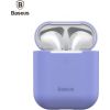 Baseus Apple  Silica Series Ultra-thin Silicone Protector Case for Airpods 1 / 2 Violet