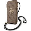 Guess Torebka na telefon GUHCP12L4GPSBR 6,7" brązowy|brown 4G Metal Logo