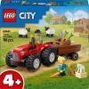 Lego City Czerwony traktor z przyczepą i owcą (60461)