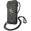 Guess Torebka na telefon GUHCP12L4GPSGR 6,7" szary|grey 4G Metal Logo