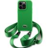 Lacoste Iconic Petit Pique Crossbody Woven Logo maciņš priekš iPhone 15 Pro zaļš