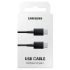 (Ir veikalā) Samsung EP-DA705BBE Type-C to Type-C 60W 3A Kabelis USB-C uz USB-C 1m Melns (Blister)