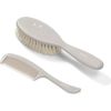 Suka dabīga NATURAL SUPER SOFT+ķemme BabyOno 568/03 grey*