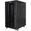 FLOOR-STANDING RACK CABINET 19" 22U 800X1000 BLACK LCD GLASS DOOR LANBERG (FLAT PACK) V2