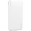 Dudao K18-1W 10000mAh Power Bank akumulātors USB-A / USB-C / Micro USB Balta