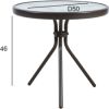 Galds DUBLIN D50xH46cm, tumši brūns