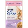 Purina Cat Chow Sensitive Gig with salmon and zucchini in sauce - Wet food for cats - 85 g