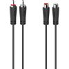 Hama 00205259 Audio Extension Cable, 2 RCA Plugs - 2 RCA Sockets 1.5m