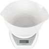 Salter 1024 WHDR14 Digital Kitchen Scales with Dual Pour Mixing Bowl White Virtuves svari