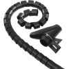 Hama 00020603 Cable Bundle Tube Easy Cover 1.5m, 30mm Black