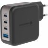 Swissten GaN 3x USB-C PD 100W / USB-A 18W QC Tīkla Lādētājs