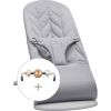 Krēsliņš BabyBjorn Bliss Woven Bundle + rotaļlieta, gaiši pelēks