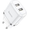 Charger Hoco N4 with 2 USB (2.4A) white