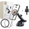 Bezvadu lādētājs TECH-PROTECT MM15W-V5 MAGNETIC MAGSAFE DASHBOARD & VENT CAR MOUNT WIRELESS CHARGER 15W BLACK