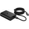 HP 65W USB-C Dual Port (45W+20W) GaN AC Power Adapter Travel Notebook Charger / fits ProBook 440 450 445 455, EliteBook 630 640 650 660 645 655 665 830 840 850 860 835 845 855 865, x360 1040 G6 G7 G8 G9 G10 G11, Dragonfly / 600Q8UT#ABB