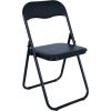 Folding chair CATERINA black/PVC