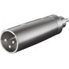 Goobay Adapter XLR - RCA (Cinch) srebrny (JAB-857178)