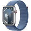 Apple Watch Series 9 GPS + Cellular 45mm Silver Aluminium Case with Winter Blue Sport Loop