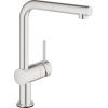 Grohe virtuves izlietnes maisītājs ar izvelkamu dušu Minta Touch Electronic, supersteel